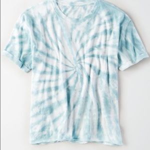 AMERICAN EAGLE BLUE TIE DYE SHORT SLEEVE TEE SHIRT